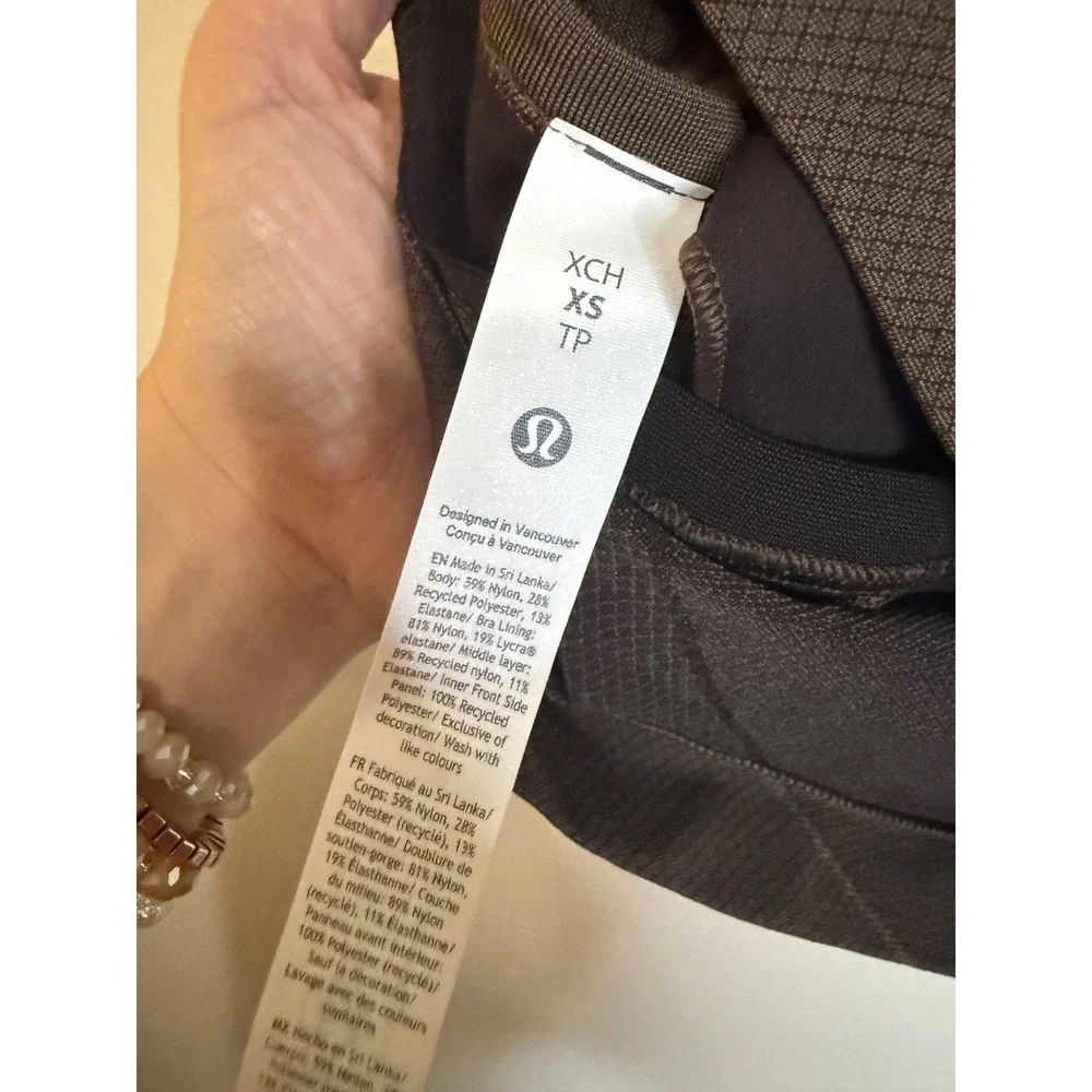 Lululemon Get Low Crossback Training Tank Size XS Sequoia Twig NWT